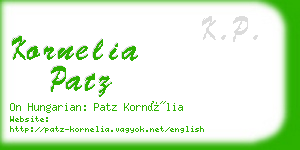 kornelia patz business card